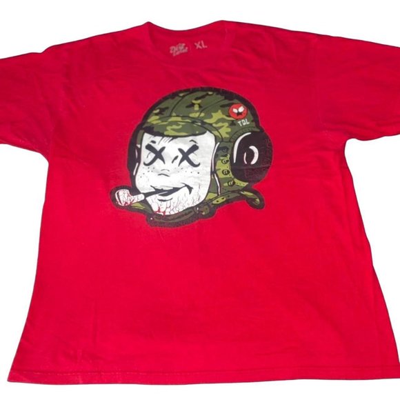 Vintage Y2k Dirt Label Stoned Pilot Tshirt XL - Picture 1 of 3